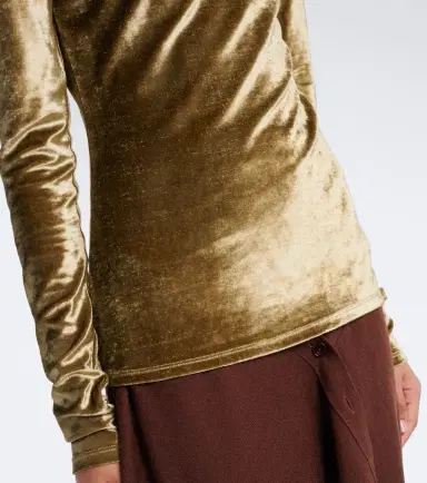 Lemaire Velvet turtleneck top | Thumbnail 2
