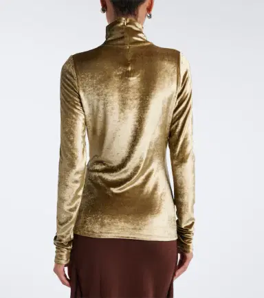 Lemaire Velvet turtleneck top | Thumbnail 4