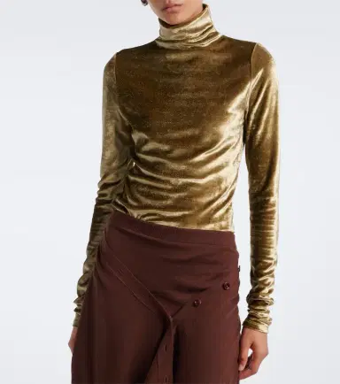 Lemaire Velvet turtleneck top | Thumbnail 6