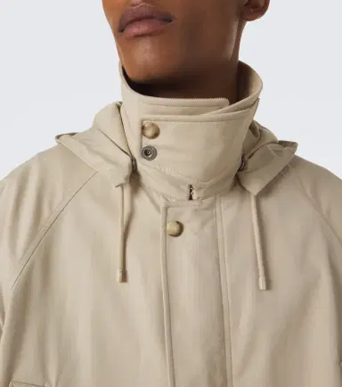 Ralph Lauren Purple Label Hooded cotton twill coat | Thumbnail 3