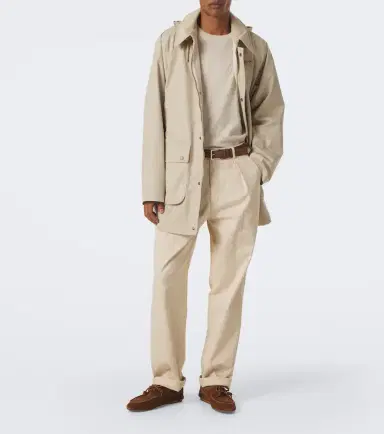 Ralph Lauren Purple Label Hooded cotton twill coat | Thumbnail 5