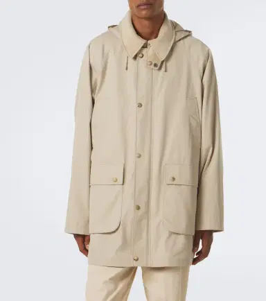 Ralph Lauren Purple Label Hooded cotton twill coat | Thumbnail 7