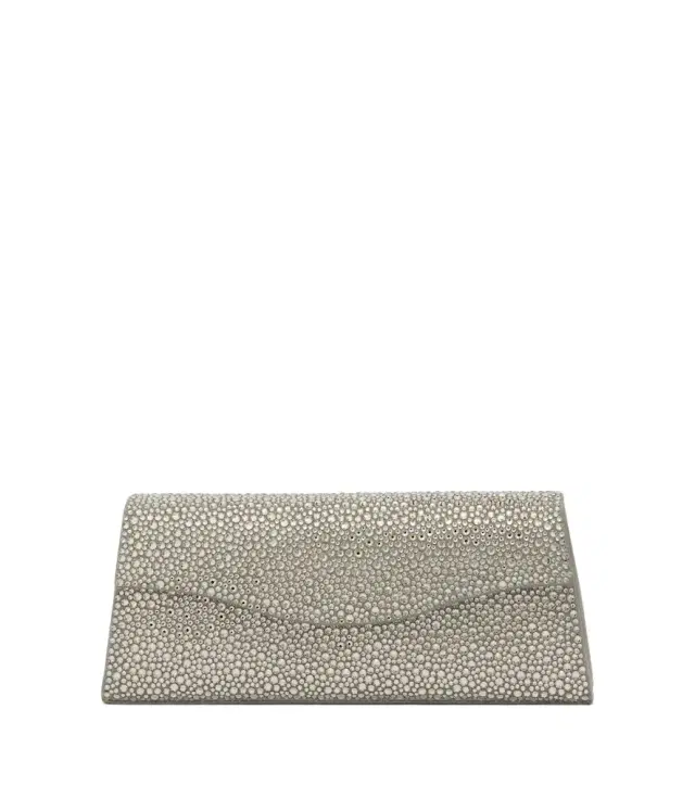 Elie Saab The Midnight embellished suede clutch