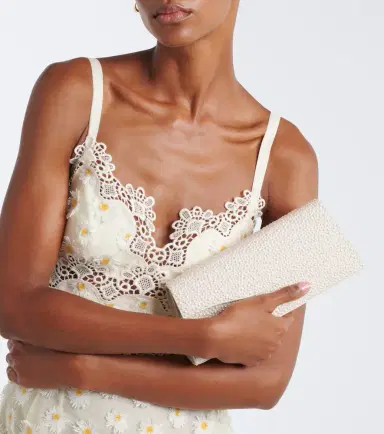 Elie Saab The Midnight embellished suede clutch | Thumbnail 6