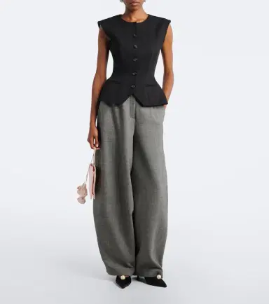 Magda Butrym Silk and cashmere vest | Thumbnail 3