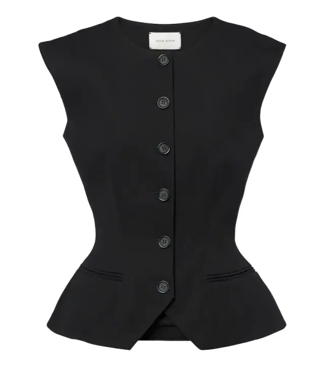 Magda Butrym Silk and cashmere vest