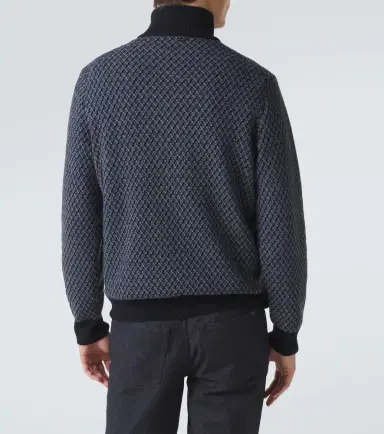 AGNONA Cashmere, wool, and silk half-zip sweater | Thumbnail 4 AGNONA Cashmere, wool, and silk half-zip sweater | Thumbnail 4