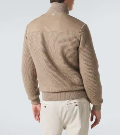 Agnona Cashmere and suede bomber jacket | Thumbnail 2