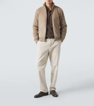 Agnona Cashmere and suede bomber jacket | Thumbnail 5