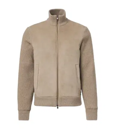 Agnona Cashmere and suede bomber jacket | Thumbnail 1