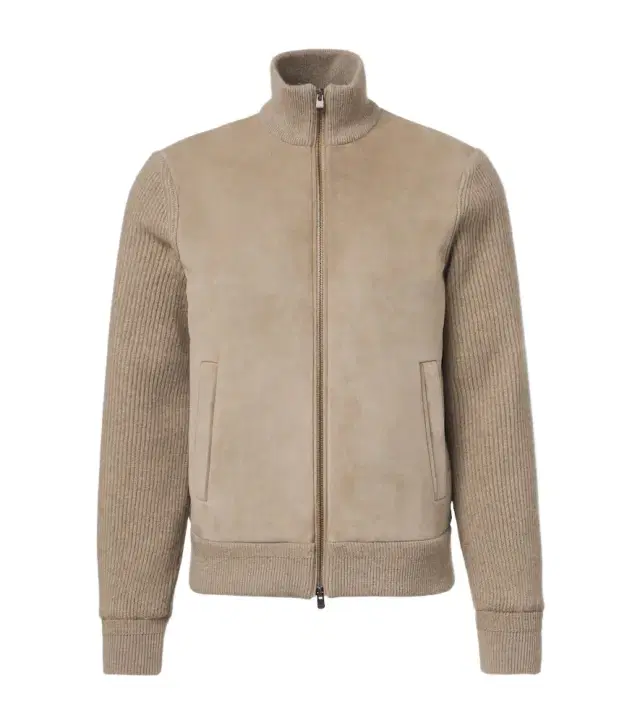 Agnona Cashmere and suede bomber jacket