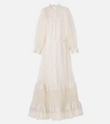 Petite Amalie Ruffled lace-trimmed tulle dress | Thumbnail 4 Petite Amalie Ruffled lace-trimmed tulle dress | Thumbnail 4
