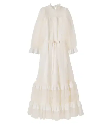 Petite Amalie Ruffled lace-trimmed tulle dress | Thumbnail 1 Petite Amalie Ruffled lace-trimmed tulle dress | Thumbnail 1