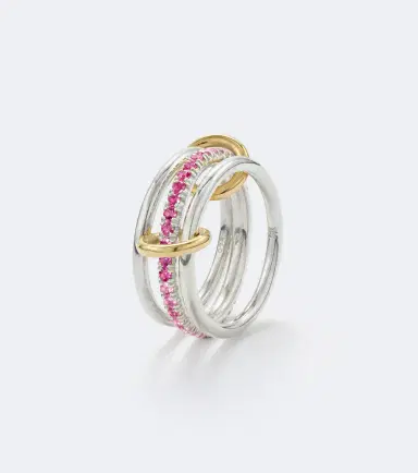 Spinelli Kilcollin Tigris sterling silver and 18kt gold ring with sapphires | Thumbnail 2