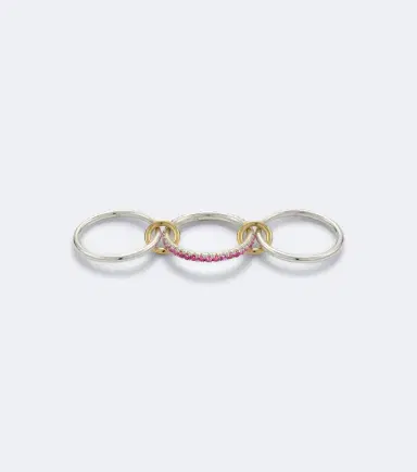 Spinelli Kilcollin Tigris sterling silver and 18kt gold ring with sapphires | Thumbnail 3