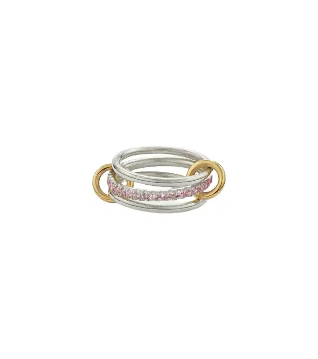 Spinelli Kilcollin Tigris sterling silver and 18kt gold ring with sapphires