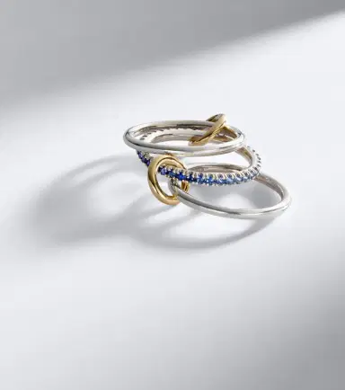 Spinelli Kilcollin Tigris sterling silver and 18kt gold ring with sapphires | Thumbnail 6