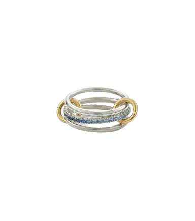 Spinelli Kilcollin Tigris sterling silver and 18kt gold ring with sapphires | Thumbnail 1