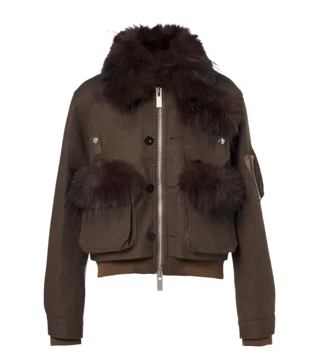 Sacai Wool blouson jacket