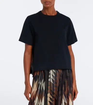 Sacai x A. P.C. pleated cotton T-shirt | Thumbnail 4 Sacai x A. P.C. pleated cotton T-shirt | Thumbnail 4