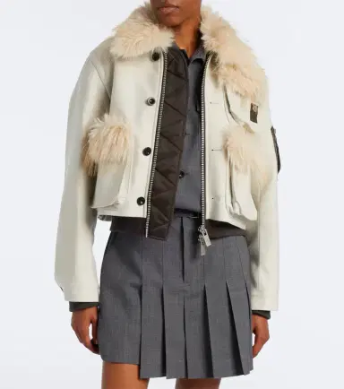 Sacai Wool blouson jacket | Thumbnail 4