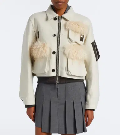 Sacai Wool blouson jacket | Thumbnail 7