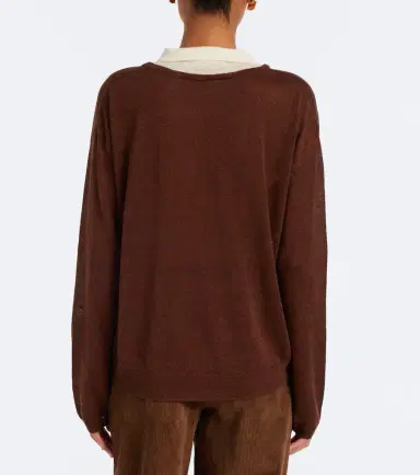 Aya Muse Eirae paneled linen-blend sweater | Thumbnail 4 Aya Muse Eirae paneled linen-blend sweater | Thumbnail 4