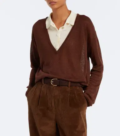 Aya Muse Eirae paneled linen-blend sweater | Thumbnail 6 Aya Muse Eirae paneled linen-blend sweater | Thumbnail 6