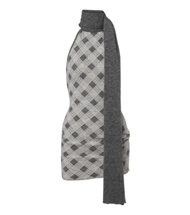 Aya Muse Axis wool-blend minidress