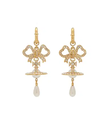Vivienne Westwood Rigoberta embellished faux pearl earrings | Thumbnail 1 Vivienne Westwood Rigoberta embellished faux pearl earrings | Thumbnail 1