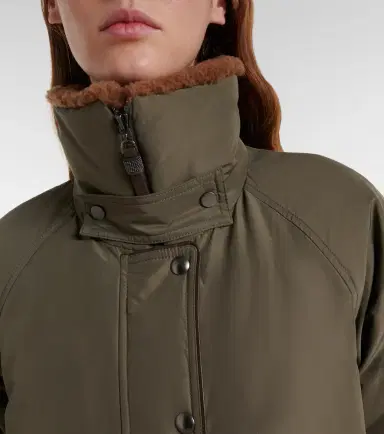 Brunello Cucinelli Shearling-trimmed cotton-blend jacket | Thumbnail 3 Brunello Cucinelli Shearling-trimmed cotton-blend jacket | Thumbnail 3