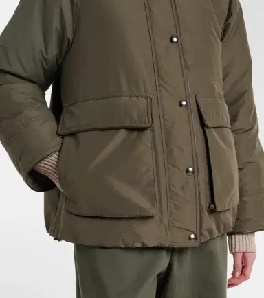 Brunello Cucinelli Shearling-trimmed cotton-blend jacket | Thumbnail 4 Brunello Cucinelli Shearling-trimmed cotton-blend jacket | Thumbnail 4