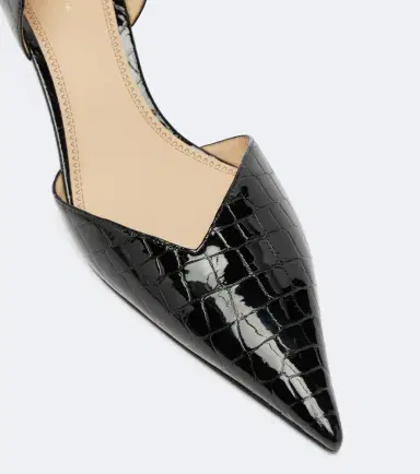 Victoria Beckham Victoria Angle D'Orsay croc-effect leather pumps | Thumbnail 4 Victoria Beckham Victoria Angle D'Orsay croc-effect leather pumps | Thumbnail 4