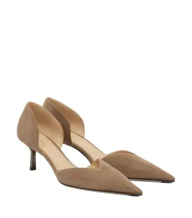 Victoria Beckham Victoria Angle D'Orsay suede pumps | Thumbnail 1 Victoria Beckham Victoria Angle D'Orsay suede pumps | Thumbnail 1