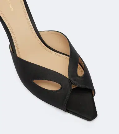 Victoria Beckham Harlow Mask satin mules | Thumbnail 4