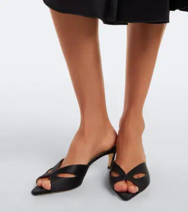 Victoria Beckham Harlow Mask satin mules | Thumbnail 5