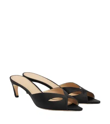 Victoria Beckham Harlow Mask satin mules | Thumbnail 1