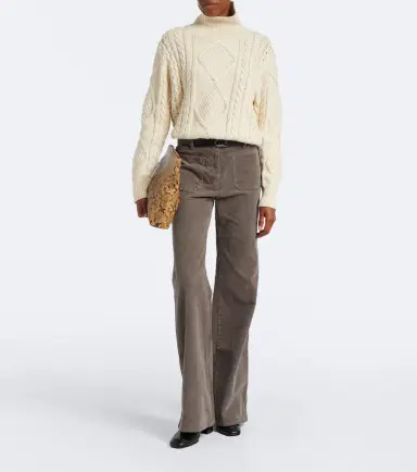 Nili Lotan Kimmy cable-knit cotton and cashmere sweater | Thumbnail 2