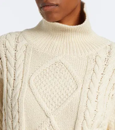 Nili Lotan Kimmy cable-knit cotton and cashmere sweater | Thumbnail 3