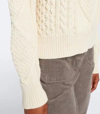 Nili Lotan Kimmy cable-knit cotton and cashmere sweater | Thumbnail 4