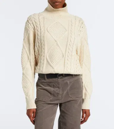 Nili Lotan Kimmy cable-knit cotton and cashmere sweater | Thumbnail 5