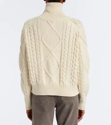Nili Lotan Kimmy cable-knit cotton and cashmere sweater | Thumbnail 6