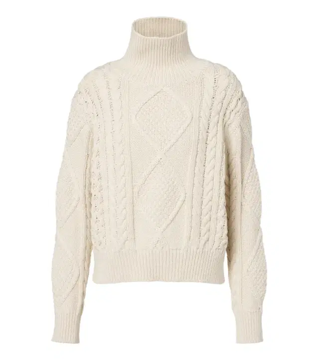Nili Lotan Kimmy cable-knit cotton and cashmere sweater