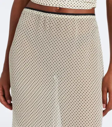 Hunza G Polka-dot sheer midi skirt | Thumbnail 6