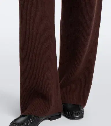 Sportmax Ribbed-knit wool and cashmere wide-leg pants | Thumbnail 3
