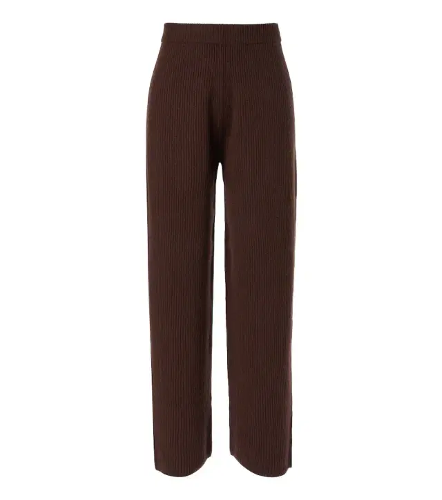 Sportmax Ribbed-knit wool and cashmere wide-leg pants