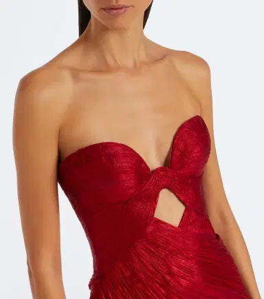 Maria Lucia Hohan Zephyra metallic silk corset gown | Thumbnail 5