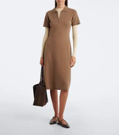 Extreme Cashmere N°497 Georgia cashmere-blend polo dress | Thumbnail 2 Extreme Cashmere N°497 Georgia cashmere-blend polo dress | Thumbnail 2