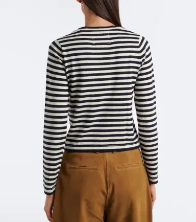 Extreme Cashmere N°451 Lisa striped cotton and cashmere top | Thumbnail 6 Extreme Cashmere N°451 Lisa striped cotton and cashmere top | Thumbnail 6