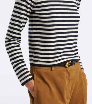 Extreme Cashmere N°451 Lisa striped cotton and cashmere top | Thumbnail 7 Extreme Cashmere N°451 Lisa striped cotton and cashmere top | Thumbnail 7